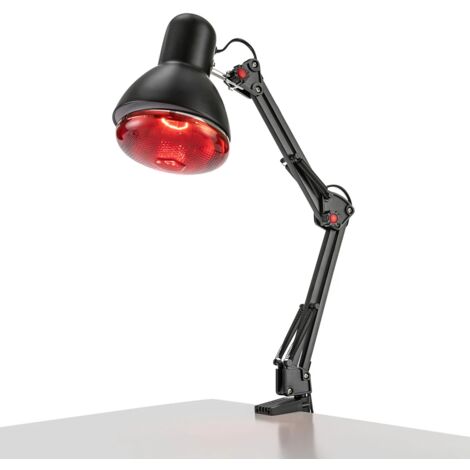 Infrarotlampe Rotlichtlampe mit Halterung 360°-Wärmelampe Lampenhalterung 220V