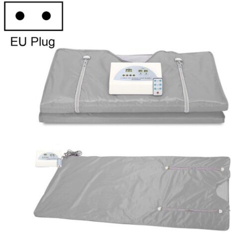 Infrarouge Far-ray Sweat Steaming Zipper Espace Couverture Ménage Déshumidificateur Corps Entier, Couleur: Argent (EU Plug)