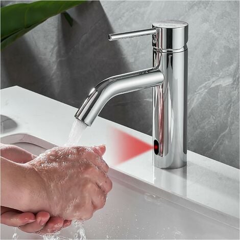 Robinet de salle de bain Hansgrohe Mitigeur lavabo infrarouge + nettoyant  Briochin