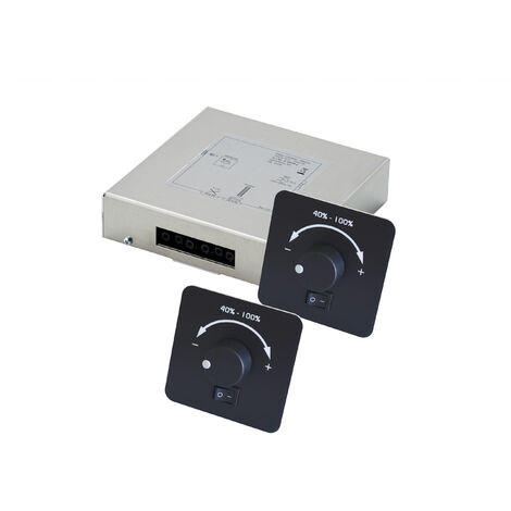 Infraworld Easy Control 2 Sauna Infrarotsteuerung mit 2 Regler für Infrarotstrahler schwarz
