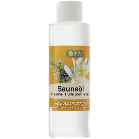 Infraworld Saunaöl Wacholder Zitrone Saunaaufguss Saunaduft 150 ml S2263-2