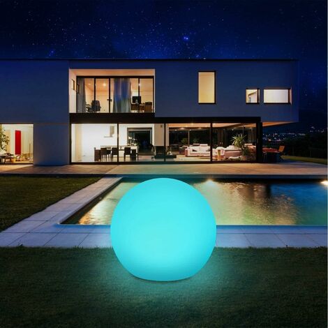 Floating Pool Lamp, Outdoor LED Garden Globe Sphere, 30cm, IP67