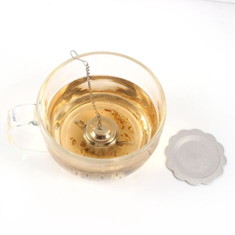 Infuseur à Thé en Acier Inoxydable, Filtre à Feuilles pour Épices et Herbes, Forme de Théière