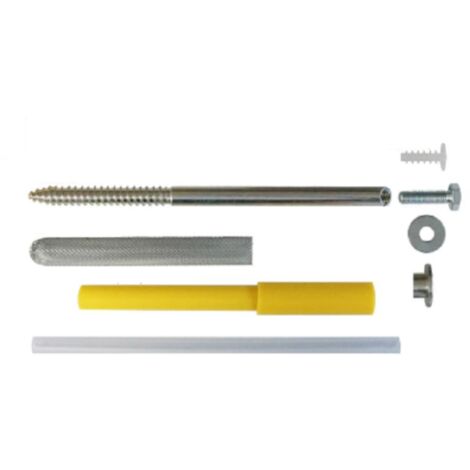 Ing Fixation – Fixation démontable pour store FIX-STORE ISO – Longueur 250 mm – Diamètre 14 mm – Pour béton, pierre, parpaing – Sachet de 2 pièces