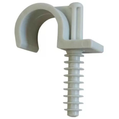 Ing Fixations – Collier de fixation murale Ø 20 mm A300200 – 100 pièces en nylon polyamide 6 – Charge 40 kg – Pour béton, brique, parpaing