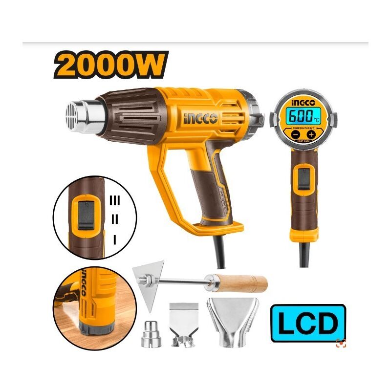 

Ingco Decapador Hg20008 2000W.Box