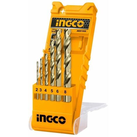 INGCO JUEGO BROCAS HSS 338 COBALTO AKD1055 .6 PZ.AKD1055