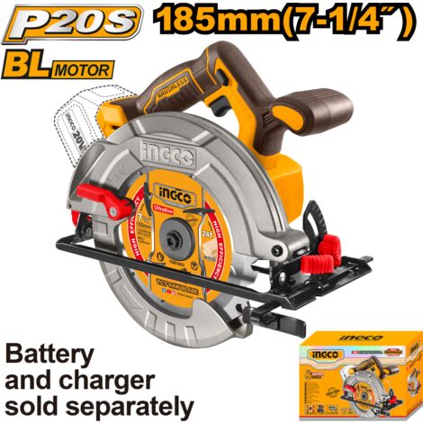 Ingco Sierra circular inalámbrica 20V 185mm CSLI1851