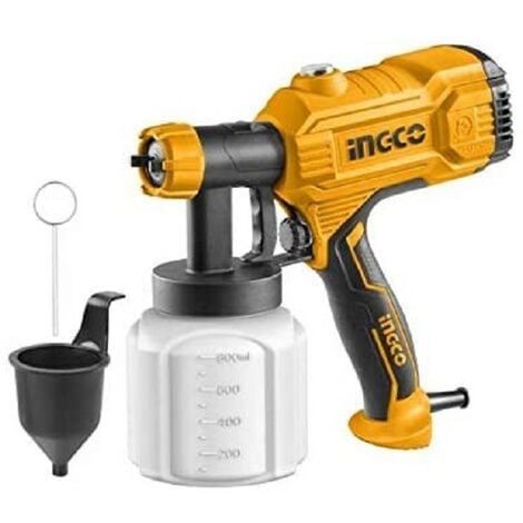 INGCO SPG3508 350W Aerografo Elettrico con Accessori - Giallo/Nero