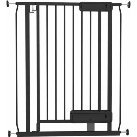 INGENUITY - Barriera di sicurezza per scale per bambini e animali, apertura a mano o con piede, altezza 84 cm, larghezza 73–80 cm