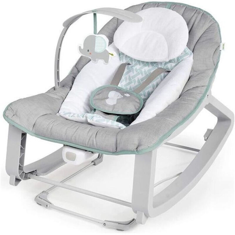 Ingenuity Keep Cozy 3-in-1 Grow with Me Baby Bouncer Rocker Seat Weaver 12428 in Grey | Size: 1 Pack