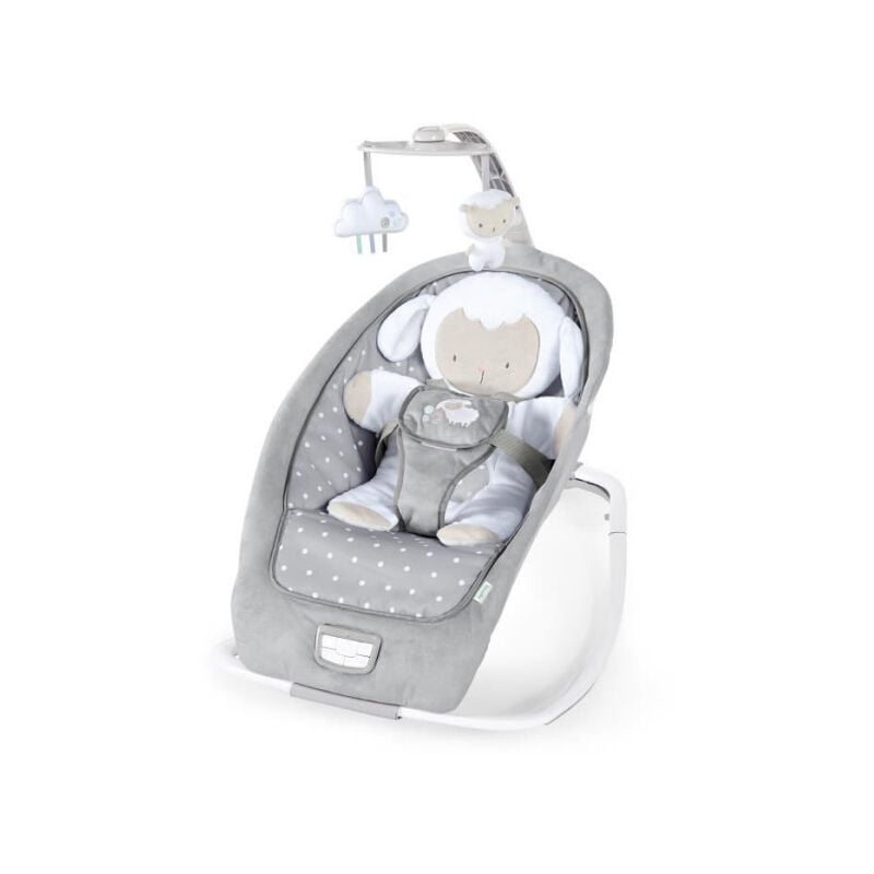 Ingenuity Transat évolutif (utilisable jusqu'a 30 mois) - Petit Mouton, Position fixe ou a bascule, Vibrations, 12 mélodies, h