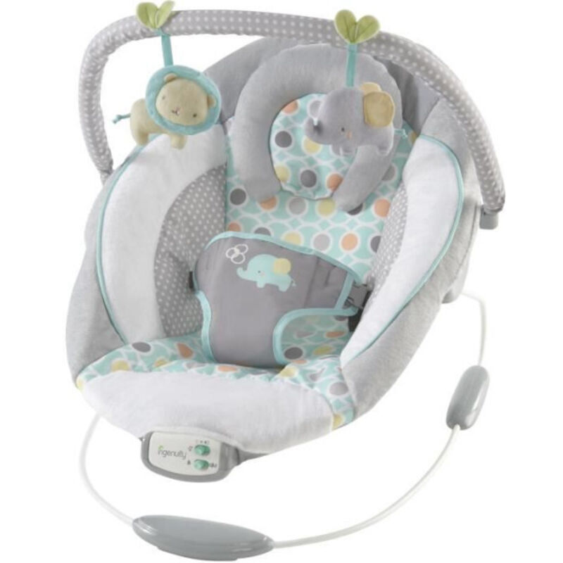 Ingenuity Morrison Soothing Baby Bouncer Vibrating Infant Seat Grey 11203 | Size: 1 Pack