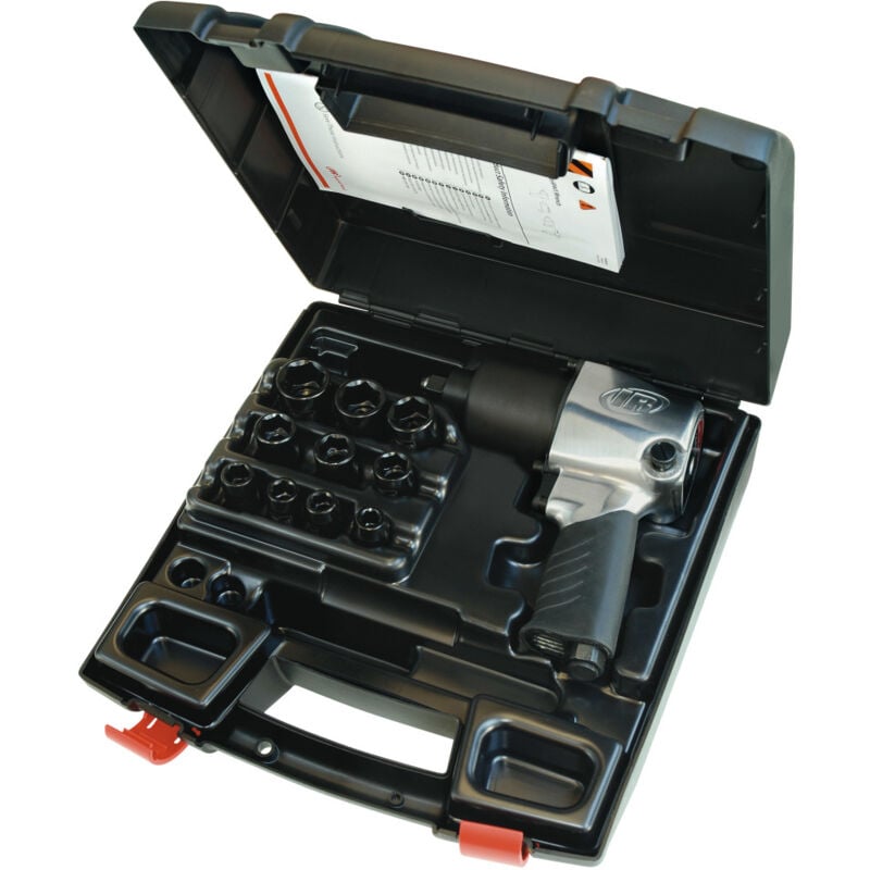 Ingersoll Rand - Jeu de clés à chocs pneumatiques 231GXP-K, 1/2' + 10 douilles + coffret