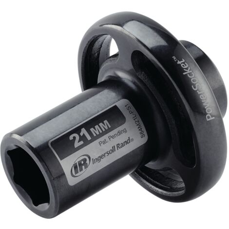 Ingersoll Rand S64M21L-PS1 PowerSocket Bussola Nero Utensile ad Impulsi da 1/2" per Rimozione Dadi Auto e Bulloni Difficili