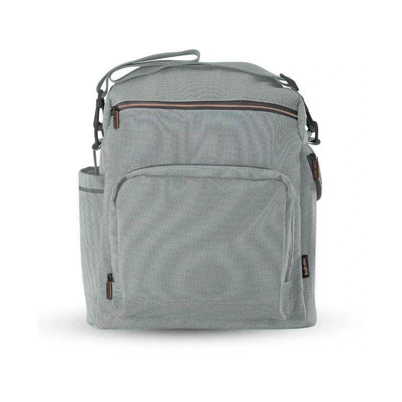 Image of Borsa Zaino Adventure Bag Aptica xt con Fasciatoio da Viaggio e Tasche Termiche Portabiberon - Igloo Grey - Inglesina