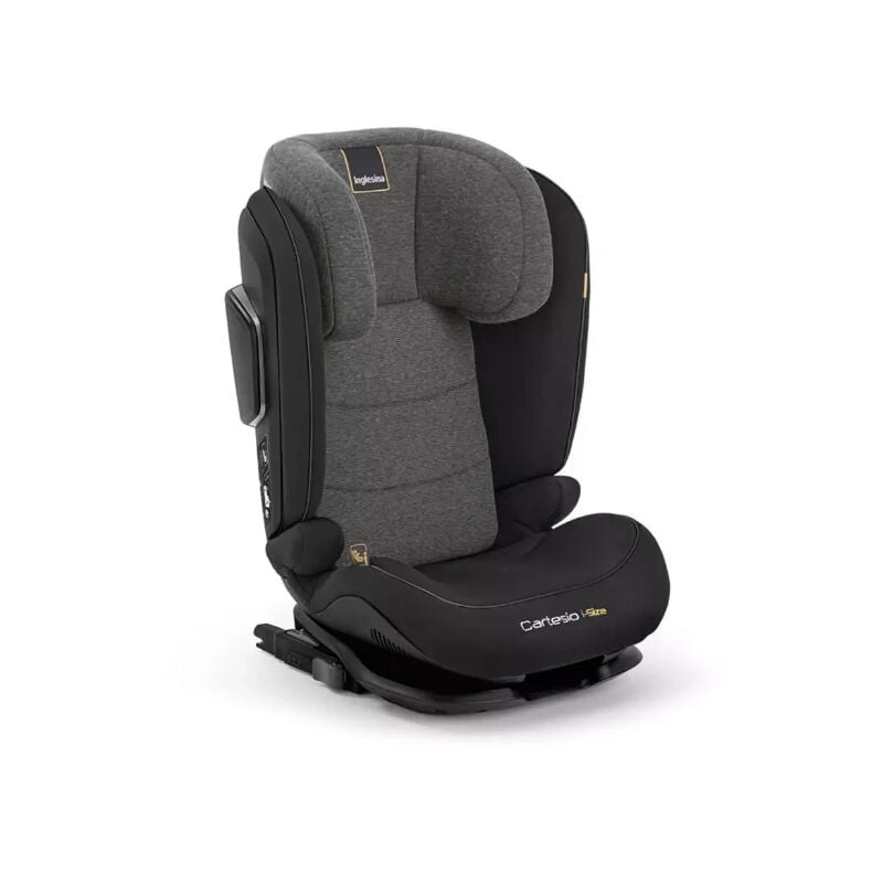 Image of Inglesina - Seggiolino Auto Cartesio i-Size Isofix, dai 3 ai 12 anni - Vulcan Black