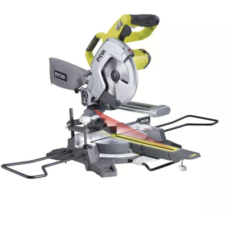 

Ingletadora con brazo extensible, disco 216mm + guía láser - Ryobi