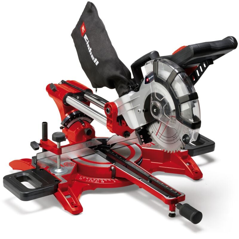 Scie à onglet radiale tc-sm 2131/1 Dual (max. 1 800 w, 4 900 tour/min, système de glissière intégré, butée de pièce, dispositif de serrage, avec lame