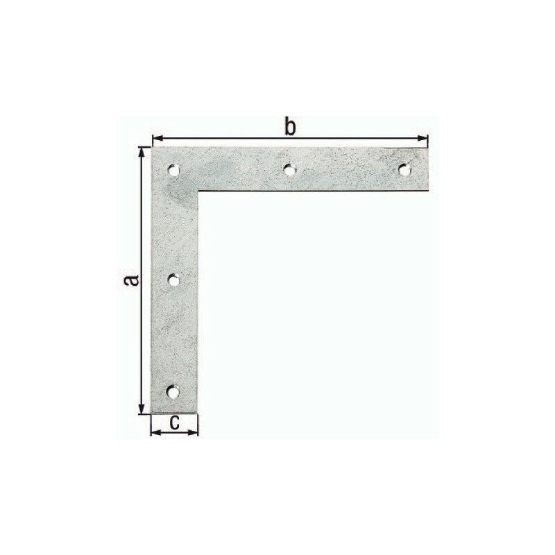 

Soporte de esquina L.200x200mm An.30mm STA sendzimir galvanizado (Por 10) - GAH