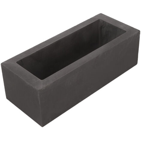 Ingot casting mold. Rectangular graphite mold. Crucible for melting gold and silver-plated metals. Casting and refining.