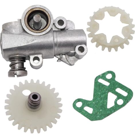 Ingranaggio a vite senza fine destro Hippotech per pompa dell'olio con guarnizioni, compatibile con STIHL MS380 MS381 038 038AV Super Magnum