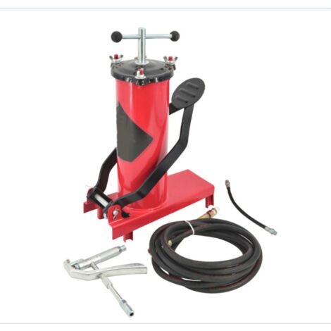 INGRASSATORE A BARILE EROGATORE LEVA PEDALE GRASSO FUSTO 3 LT ACCIAIO TUBO 3 MT 228aw