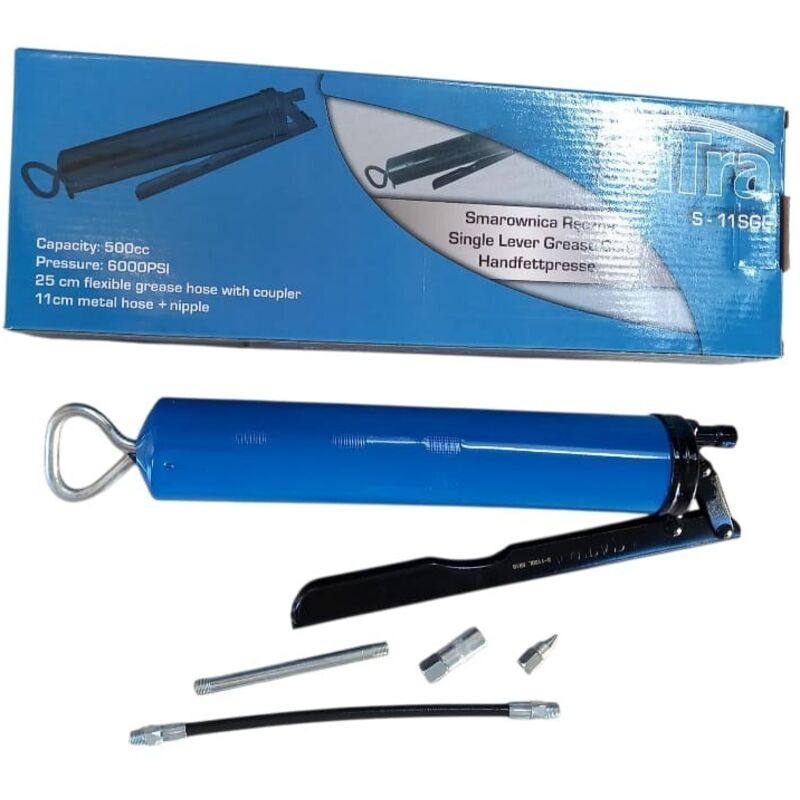 Ingrassatore manuale pompa per grasso pistola capacita 500cc 6000-psi