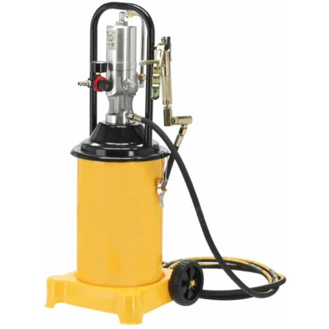 INGRASSATORE PNEUMATICO ARIA BARILE BIDONE 12 LT PISTOLA SERBATOIO GRASSO 950to