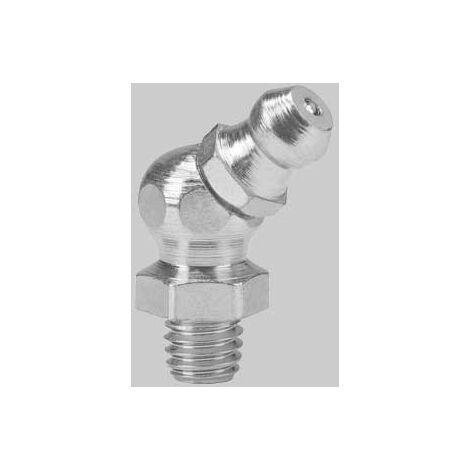 INGRASSATORE TIPO HYDRAULIK A 45  ° 'BLISTER' M8x1 - 10 pezzi- PRESSOL