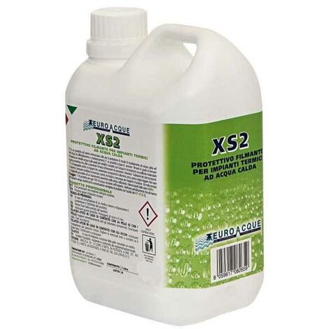 Inhibiteur de corrosion non acide 1L – Anticalcaire pour systèmes de chauffage multi-métaux – Empêche formation d'hydrogène gazeux – Euroacque