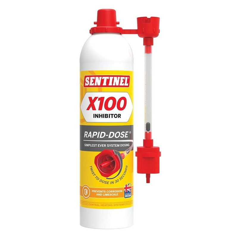 Aérosol inhibiteur de corrosion X100 Rapid-Dose pour installations de chauffage central aérosol de 300ml Sentinel