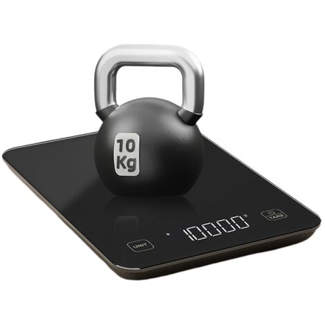Inicio ELECTRÓNICA Balanza de precisión para cocina, color negro, 3G - 10 kg