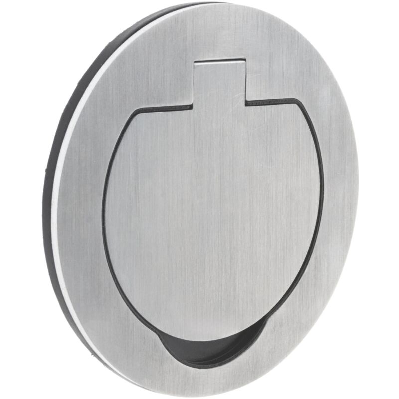 Prise de sol étanche IP55 16A 2P+T - métal brossé - Initiale Protec