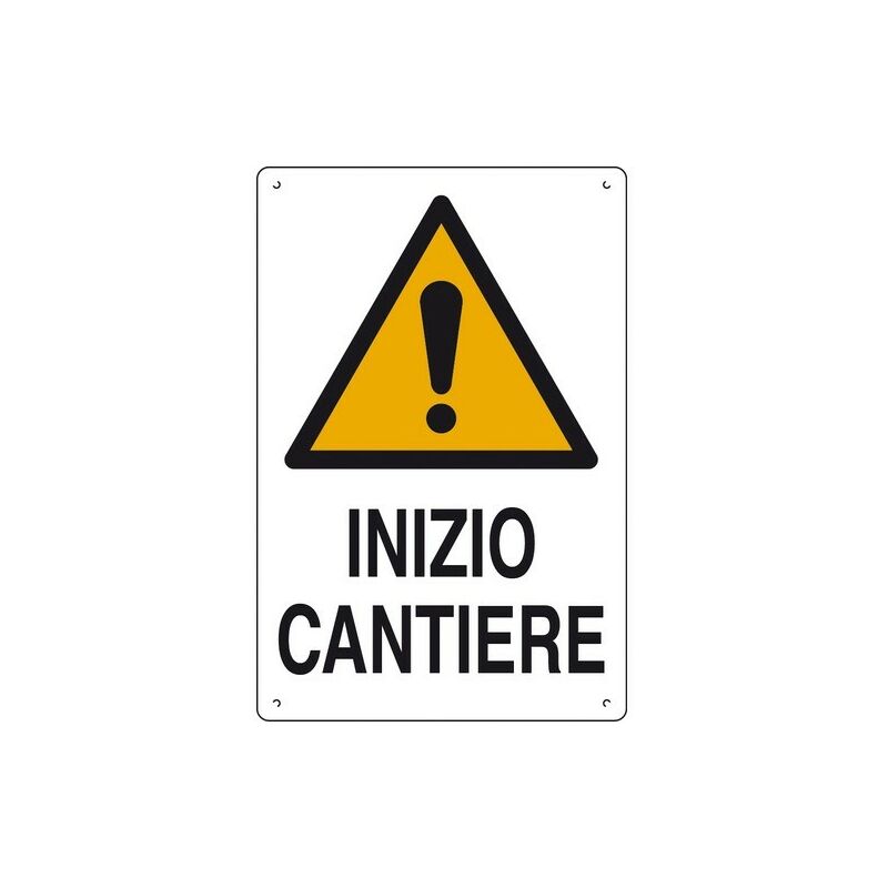 Image of Inizio cantiere cartelli da cantiere polionda