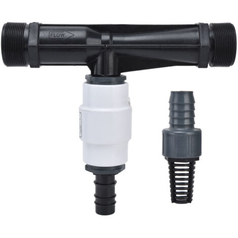 Injecteur de Fertilisation Venturi à Filetage Externe G2 avec Clapet Anti-Retour pour Irrigation Agricole et Jardin