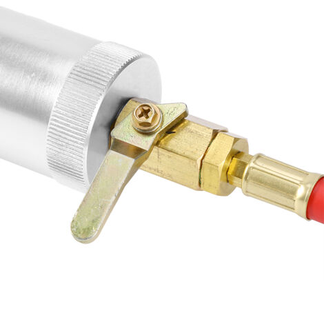 Injecteur d'huile et colorant pour climatisation auto, 1/4SAE, capacité 2 oz pour R134A, R12, R22