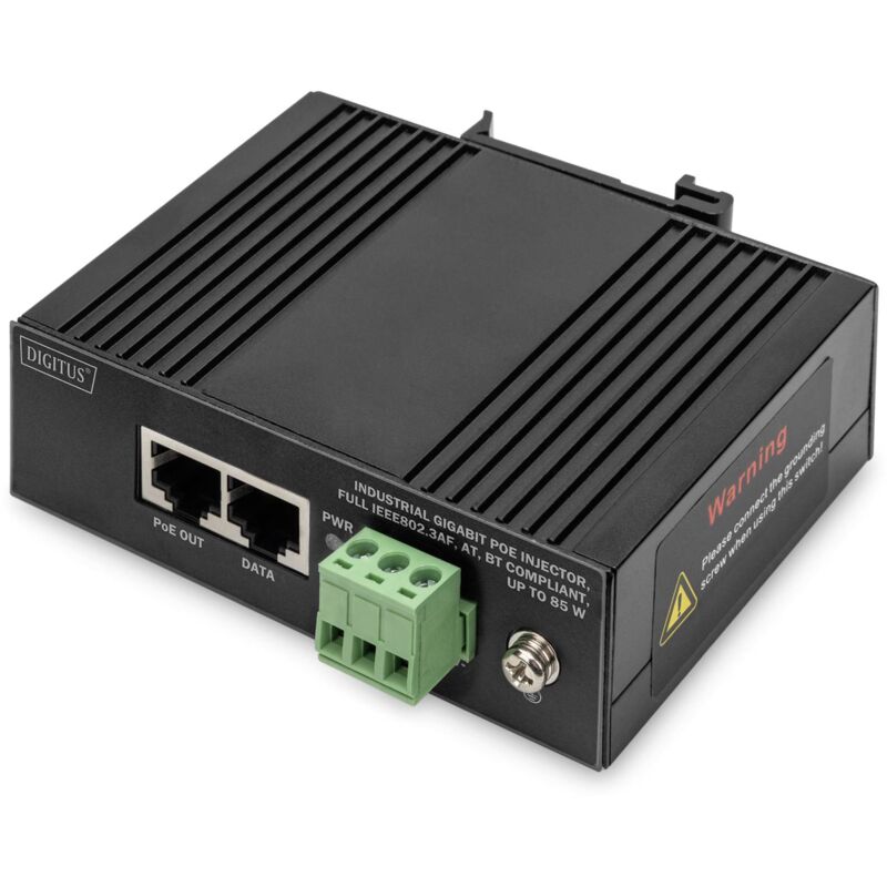 Digitus - Injecteur PoE DN-651141 10 / 100 / 1000 MBit/s ieee 802.3af (12.95 w), ieee 802.3at (25.5 w), ieee 802.3bt, IEEE802.3at (30 w), IEEE802.3af