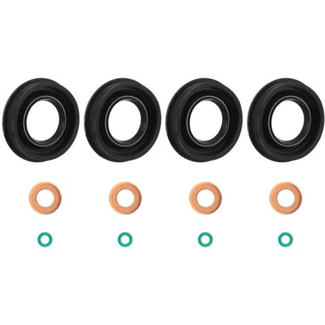 injektor dichtung Einspritz Dichtungssatz, Kraftstoffeinspritz Dichter Unterlegscheibe O Ring 6C1Q-6K780-AB Dichtungssatz Passend für Transit MK7 2.2 2.4 3.2 TDCi