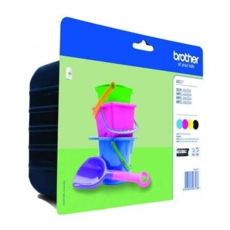 Ink-jet brother lc221val dcp-j562dw / mfc-j480dw / 680dw / 880dw multipack 4 colores negro / amarillo /