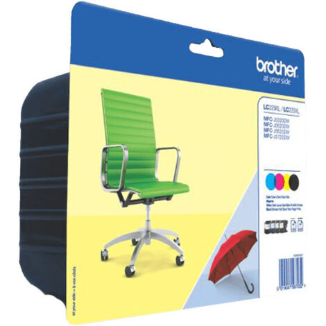 Ink-jet brother lc229xlvalbp mfc-j5320dw / j5620dw / j5625dw / j5720dw pack 4 colores negro amarillo cian