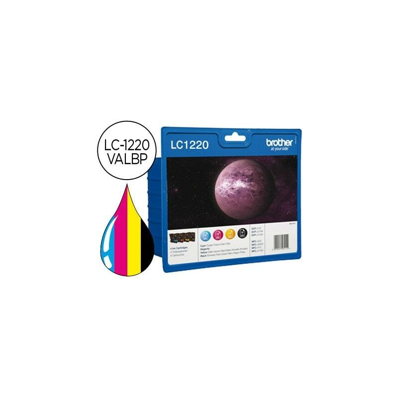 

dcpj725dwj925dwj430w pack cartuchos negro cian magenta y amarillo - Brother