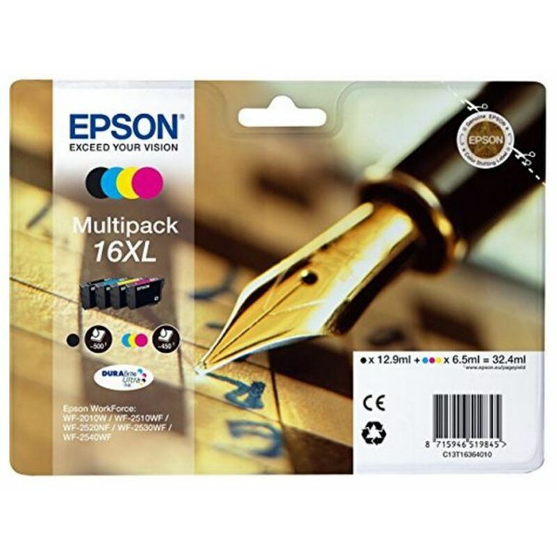 

Cartucho de Tinta Compatible T16XL Negro Cyan Magenta Amarillo Cian - Epson