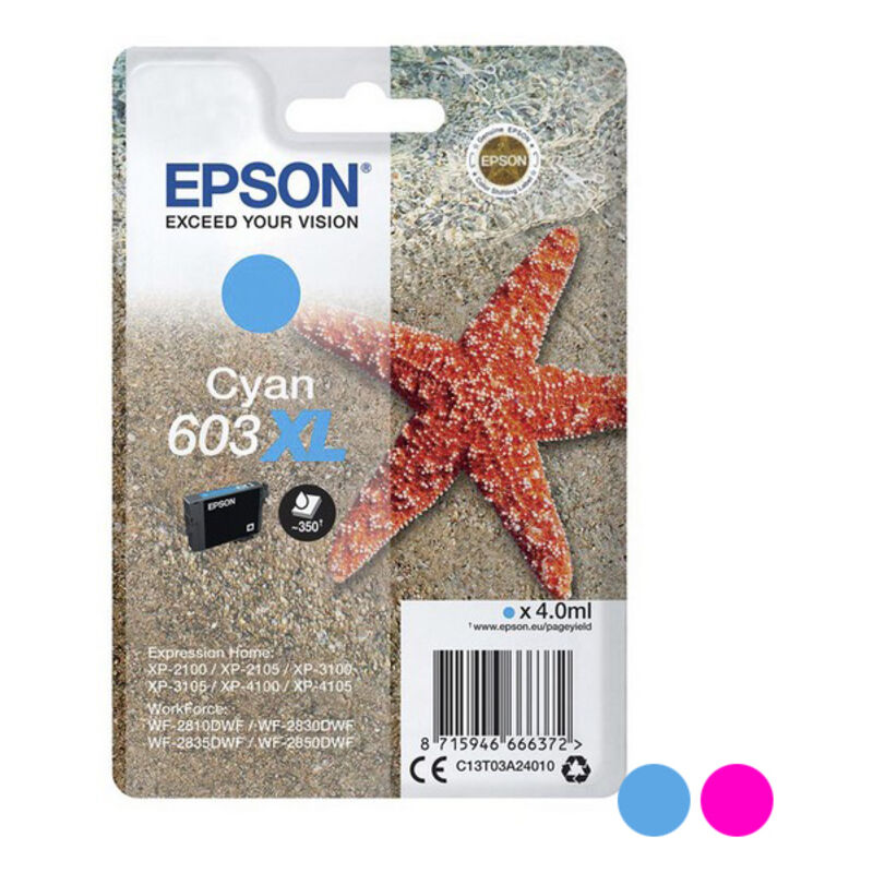 

Cartucho de Tinta Compatible 603XL 4 ml Cian - Epson