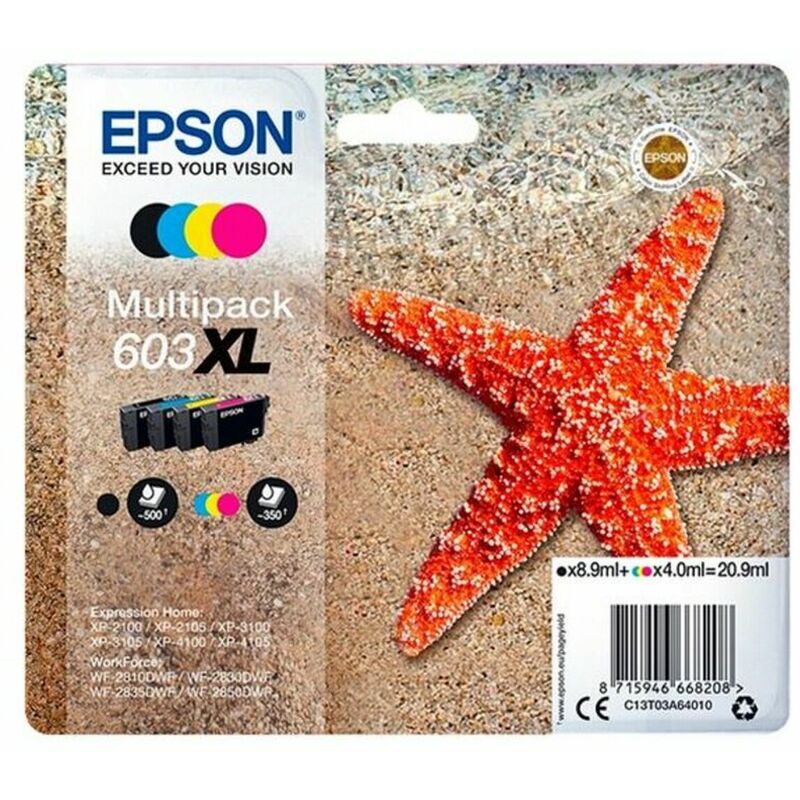 

Epson - Cartucho de Tinta Compatible 603XL Multicolor