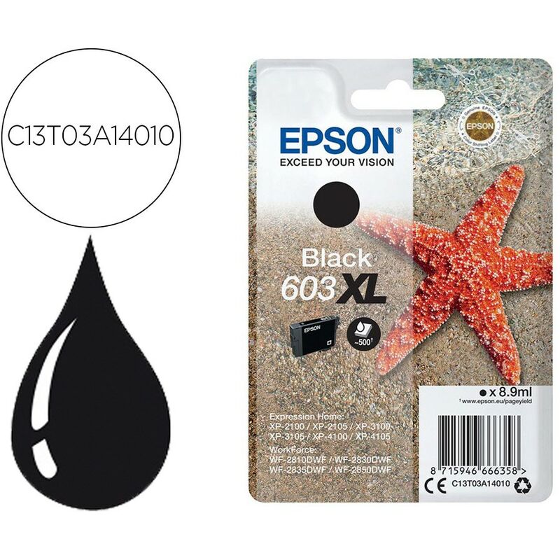 

603xl c13t03a14010 tinta original negro - Epson