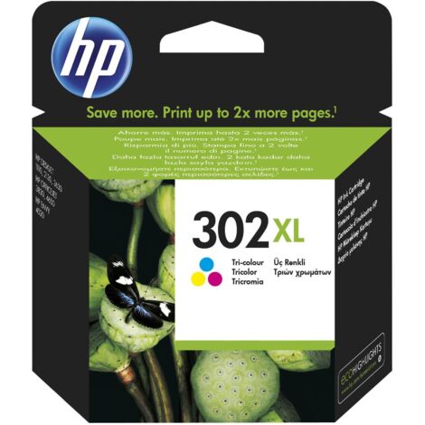 Ink-jet hp 302xl envy 4524 / 4527 / 4528 / 4521 tricolor 330 pag