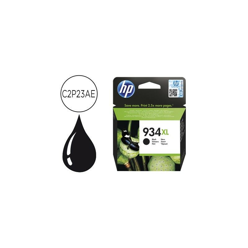 Hewlett Packard - Ink-jet hp 934xl ojp 6230 6830 negro 1000 pag