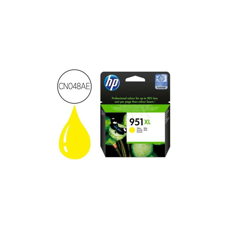 Hewlett Packard - Ink-jet hp 951xl amarillo cn048ae capacidad 1500 pag