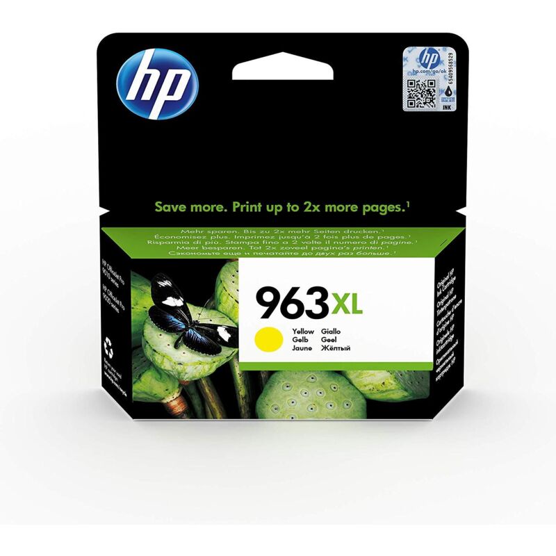 Cartucho de Tinta Original HP nº963 XL Alta Capacidad/ Amarillo